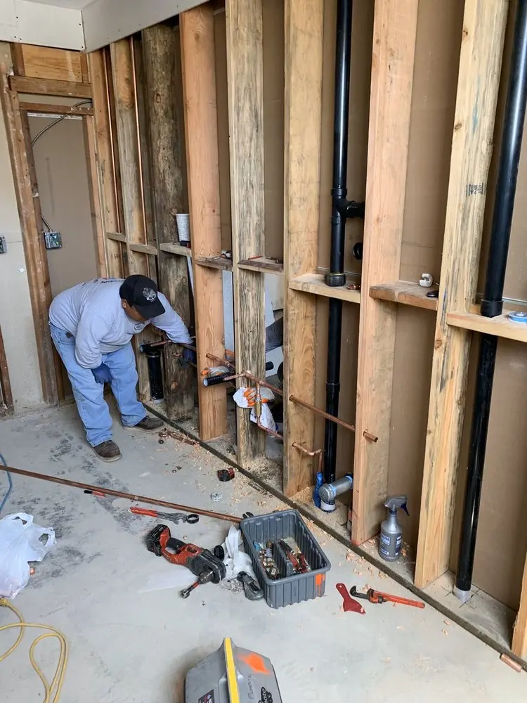 Commercial rough-in plumbing for Water Heater Replacement in South Covington